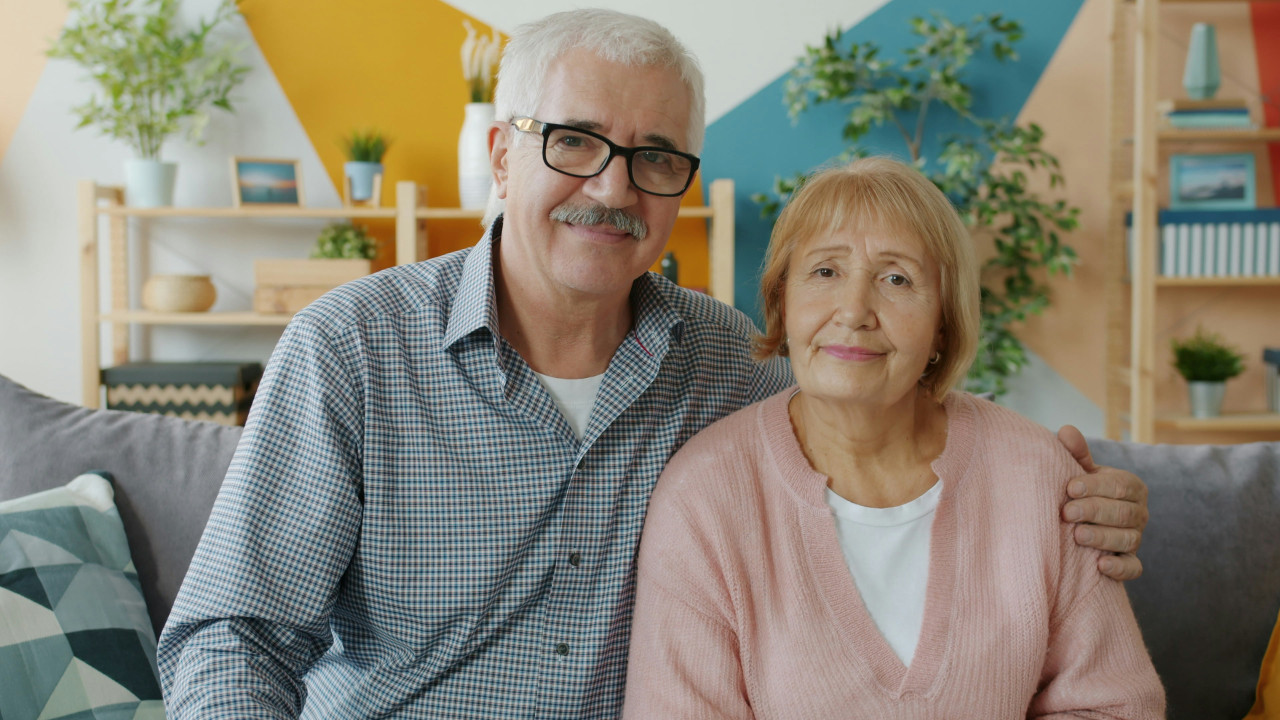 Residents sitting together in their apartment